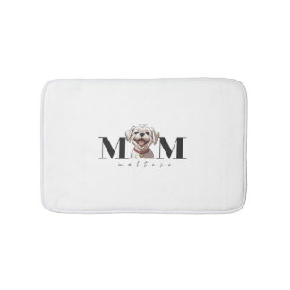 Tapete De Banheiro Cachorro Mãe MALTESE T-Shirt Clássica