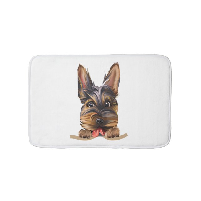 Tapete De Banheiro Cachorro no Pocket Funny Puppy para Cachorros Love (frente)