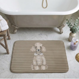 Tapete De Banheiro Cachorro Poodle Chique