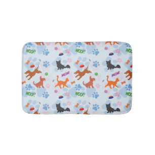 Tapete De Banheiro Cachorros e Gatinhos