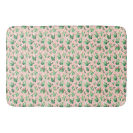 Tapete De Banheiro Cactus Rosa e Teal Decoração do Bath Mat Sudoeste