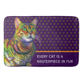 Tapete De Banheiro Cada gato é uma obra-prima na pele
