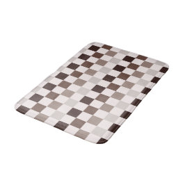 Tapete De Banheiro Cafe Au Lait checkerboard pattern