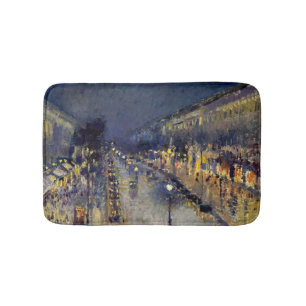 Tapete De Banheiro Camille Pissarro - Boulevard Montmartre à Noite