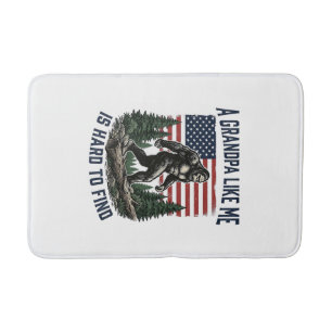 Tapete De Banheiro Camisa com Design de Bandeira Americana Vintage do