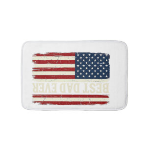 Tapete De Banheiro Camisa Vetorial Vintage da Bandeira Americana do M