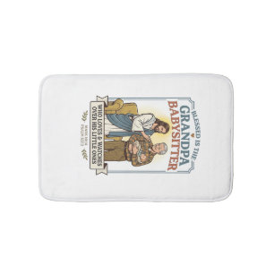 Tapete De Banheiro Camiseta Humor Babá Avós Jesus Fé B