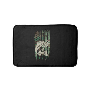 Tapete De Banheiro Camoufline Bandeira Americana Walleye Fisheries
