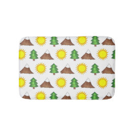 Tapete De Banheiro Campanha de Campanha Sunshine de Árvore Montanha C