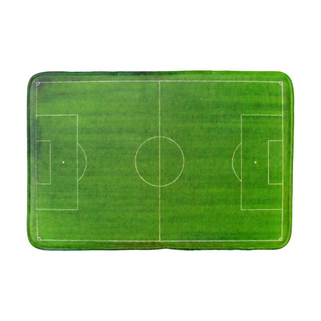 Tapete De Banheiro Campo de Futebol (Estilo Nº 1) (Frente)