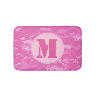 Tapete De Banheiro Camuflagem de Camuflagem ACU, cor-de-rosa, Bath Ma