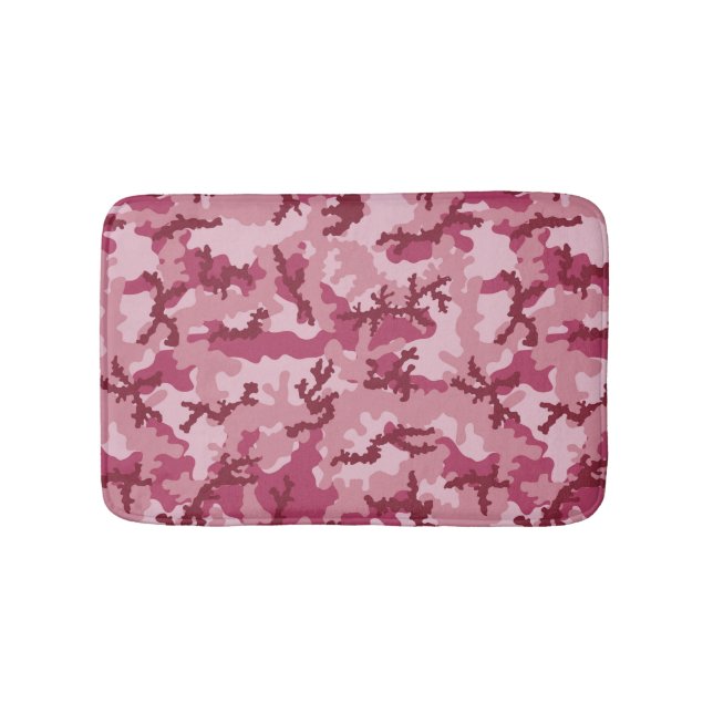 Tapete De Banheiro Camuflagem rosa (frente)