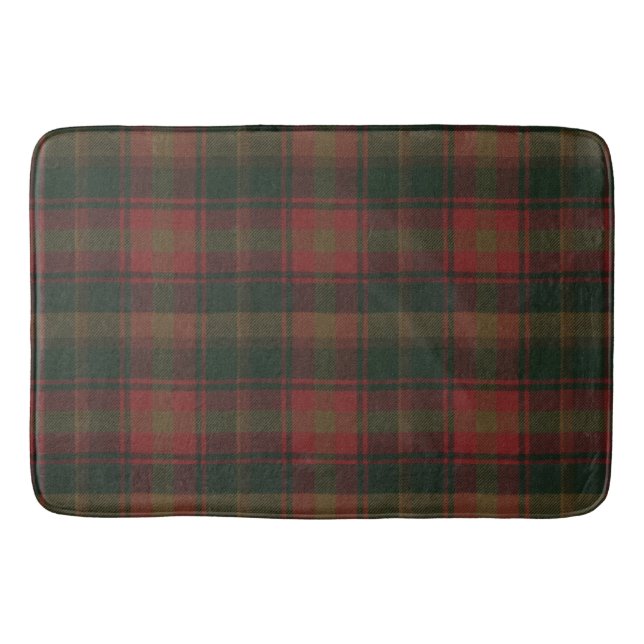 Tapete De Banheiro Canadense Maple Leaf Tartan (Frente)