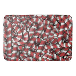 Tapete De Banheiro Canas de Abstrato Vermelho Ridificadas Torcidas