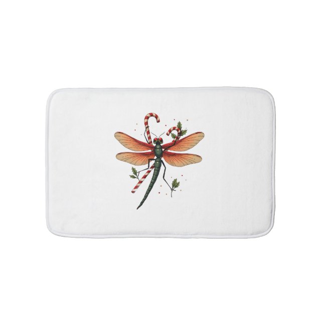 Tapete De Banheiro Candy Cane Dragonfly (frente)