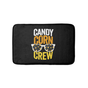 Tapete De Banheiro Candy Corn Crew Halloween Festa de Camisas Solares