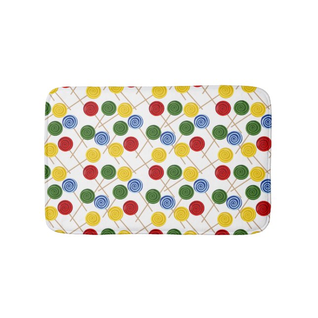 Tapete De Banheiro Candy pattern | Lollies pattern | lollipop 21 (frente)