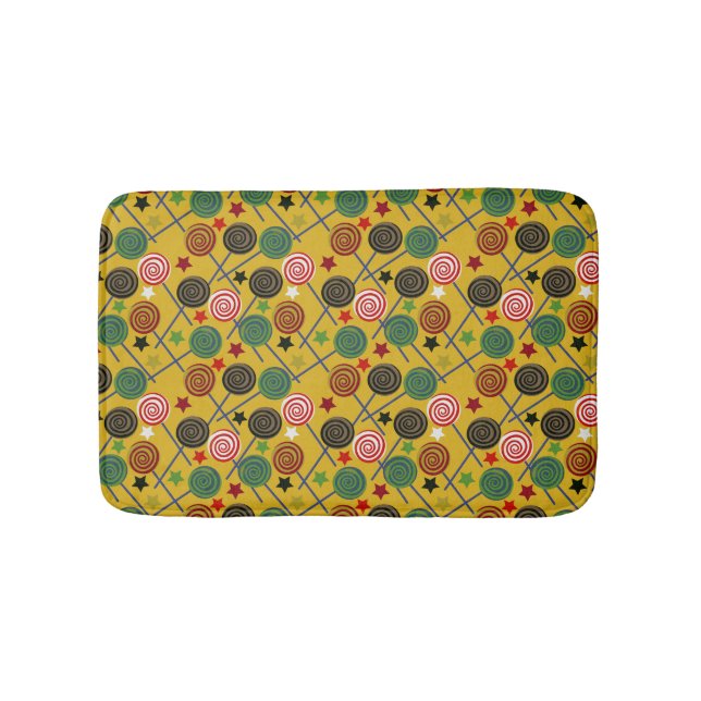 Tapete De Banheiro Candy pattern | Lollies pattern | lollipop 25 (frente)