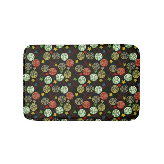 Tapete De Banheiro Candy pattern | Lollies pattern | lollipop 28 (frente)