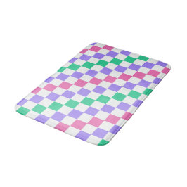 Tapete De Banheiro Candy shop diagonal checkerboard pattern
