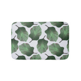 Tapete De Banheiro Canna Tropicanna Tropical Leaves, Verde