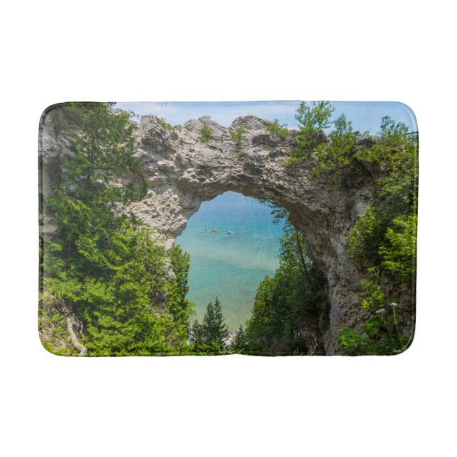 Tapete De Banheiro Canoagem Em Arch Rock (Frente)
