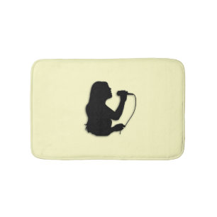 Tapete De Banheiro Cantora Mulher Amarelo