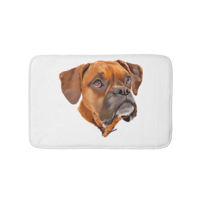 Tapete De Banheiro Cão Boxer (frente)