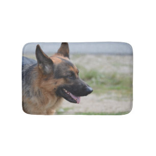 Tapete De Banheiro Cão de german shepherd doce