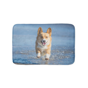 Tapete De Banheiro Cão do Corgi de Galês do Pembroke que funciona n