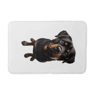 Tapete De Banheiro cão rottweiler