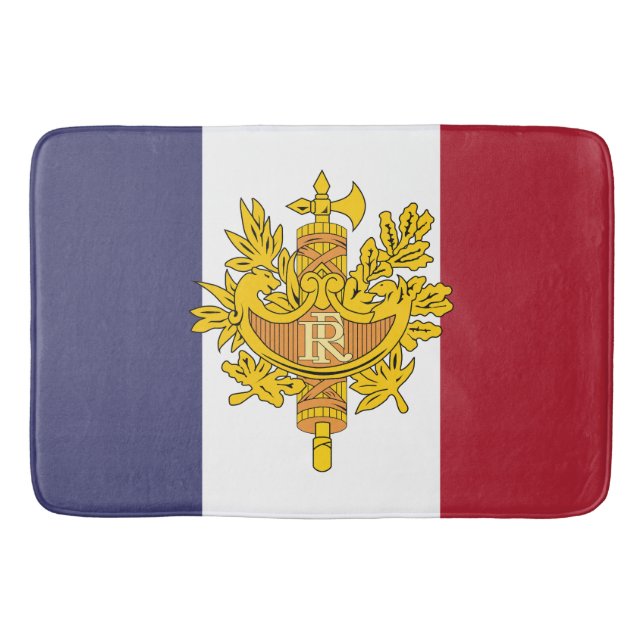 Tapete De Banheiro capa de telefone com bandeira da França (Frente)