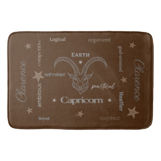 Tapete De Banheiro Capricórnio Personalidade Brown Bath Mat