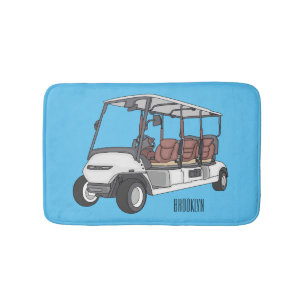Tapete De Banheiro Carrinho de golfe / desenho animado de buggy de go