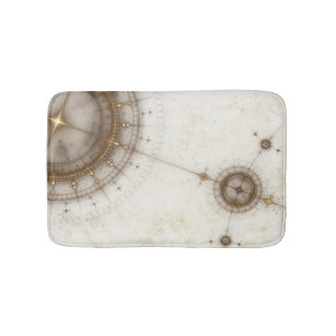 Tapete De Banheiro Carta náutica antiga, Grunge