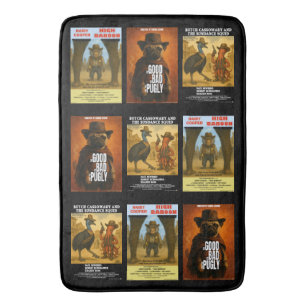 Tapete De Banheiro Cartaz de Filme Western Paródia