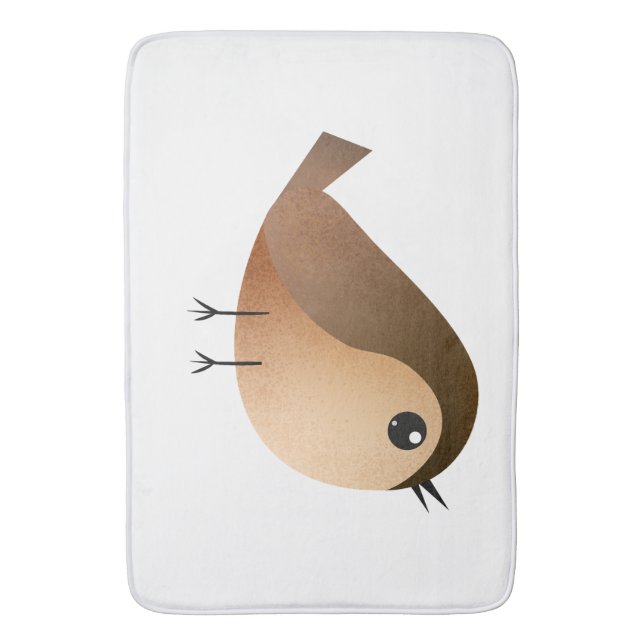 Tapete De Banheiro Cartografia de Pássaro Sparrow (Frente Vertical)
