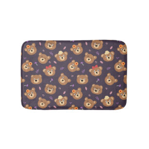 Tapete De Banheiro Cartoon de Urso Marrom Urso Bath Mat