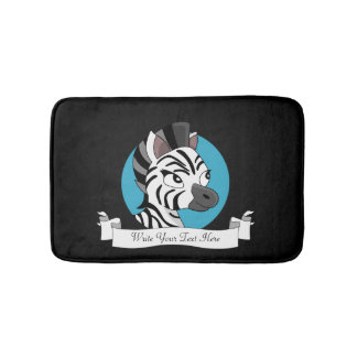 Tapete De Banheiro Cartoon de zebra