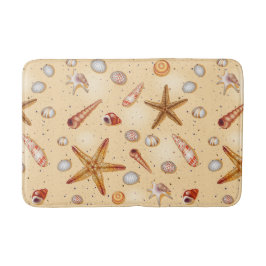 Tapete De Banheiro Casaco de banho de marisco de praia