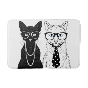Tapete De Banheiro Casal do gato