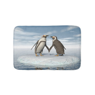 Tapete De Banheiro Casal dos pinguins