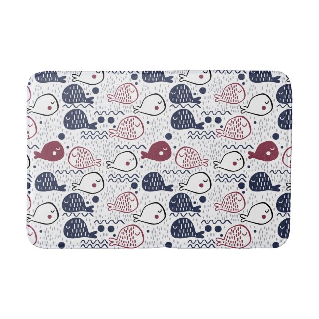 Tapete De Banheiro Cascas de banho-maria de peixe (Frente)