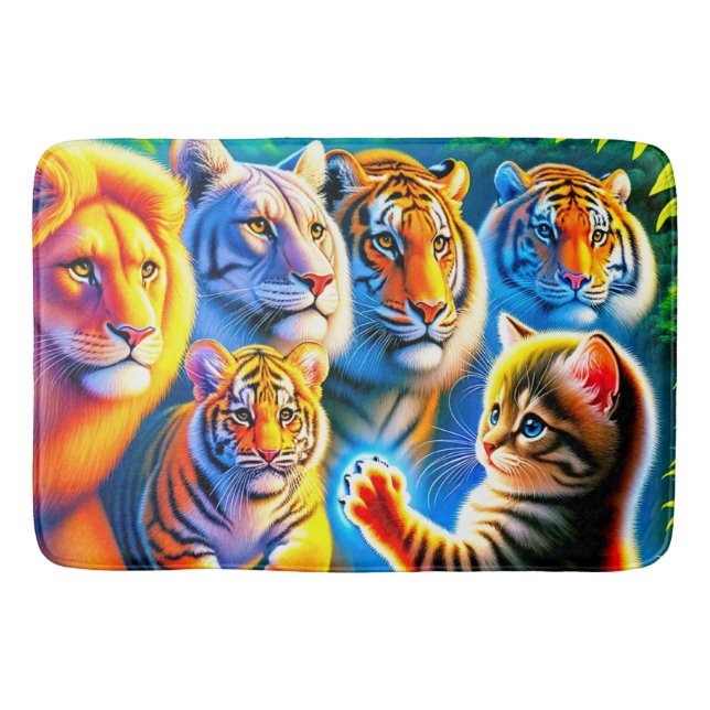 Tapete De Banheiro Cat Art (Frente)