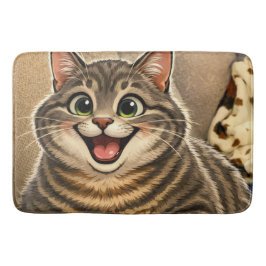 Tapete De Banheiro Cat caricature