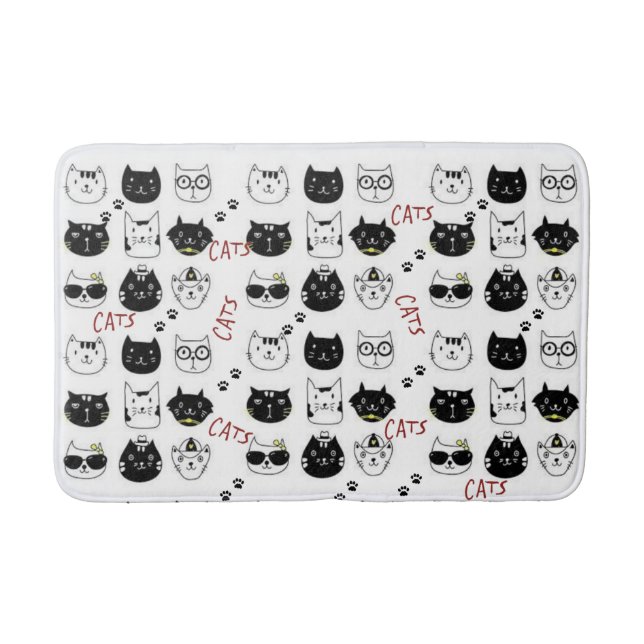 Tapete De Banheiro Cat Kitten Bathroom Mat (Frente)