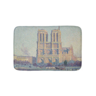 Tapete De Banheiro Catedral de Notre Dame Paris Pintura Clássica Fran