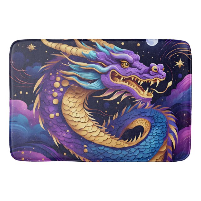Tapete De Banheiro celestial dragon bath mat (Frente)