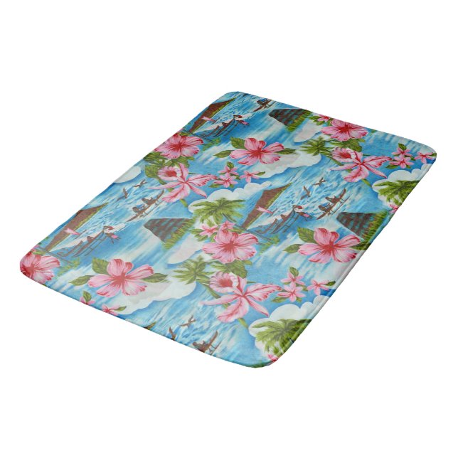 Tapete De Banheiro Cenas Havaianas (Angulado)