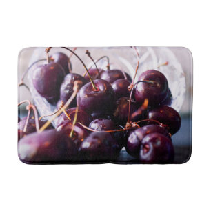 Tapete De Banheiro Cerejas